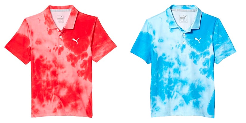 tie dye golf shirts